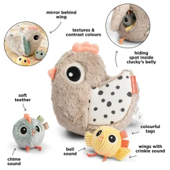 Aktivitetslegetøj - Clucky - Sand