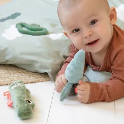 Baby aktivitetslegetøj 3 stk. - Croco - Grøn