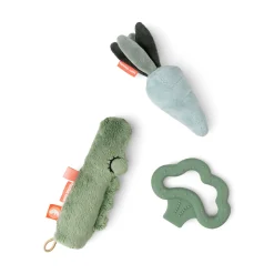 Baby aktivitetslegetøj 3 stk. - Croco - Grøn