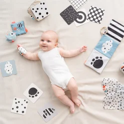 Baby kontrastkort 10 stk. - Deer friends - Farvemix