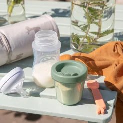 Babymad bøtte 3 stk. - Croco - Grøn