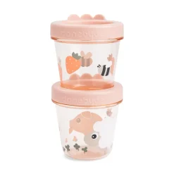 Babymad bøtte 2 stk. - Tiny farm - Pudder