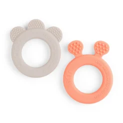 Bidering 2 stk. - Deer friends - Sand/Koral