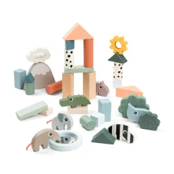 Byggeklodser 34 stk. - Deer friends - Farvemix