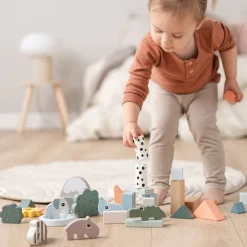 Byggeklodser 34 stk. - Deer friends - Farvemix