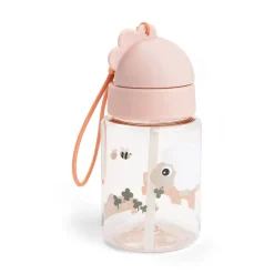 Drikkedunk m/sugerør - Tiny farm - Pudder - 280 ml