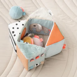 Folde-ud sanseterning - Deer friends - Farvemix