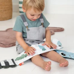 Folde-ud stofbog - Croco - Grøn