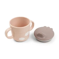 Foodie første spisesæt m/sugekop - Happy clouds - Pudder