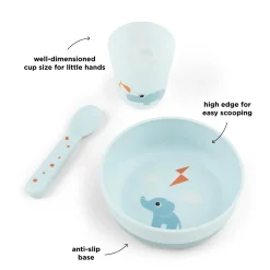 Foodie første spisesæt Playground - Blå