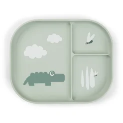 Foodie inddelt tallerken - Croco - Grøn