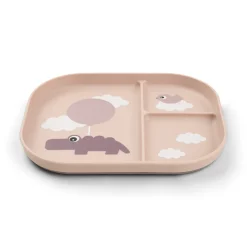 Foodie inddelt tallerken - Happy clouds - Pudder