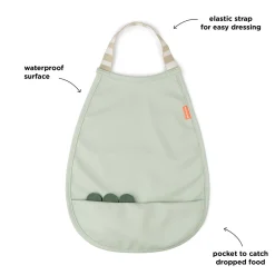 Hagesmæk med pullover - Croco - Grøn