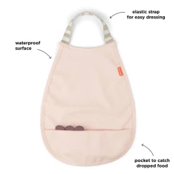 Hagesmæk med pull-over - Croco - Pudder