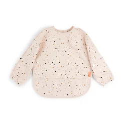 Hagesmæk m/ærmer og lomme - Happy dots - Pudder