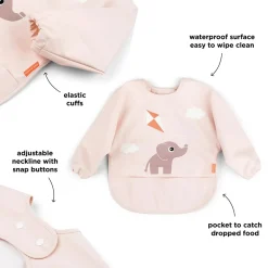 Hagesmæk m/ærmer og lomme - Playground - Pudder