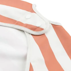 Hagesmæk m/ærmer og lomme - Striber - Papaya