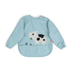 Hagesmæk m/ærmer og lomme - Tiny farm - Blå