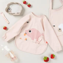 Hagesmæk m/ærmer og lomme - Tiny farm - Pudder