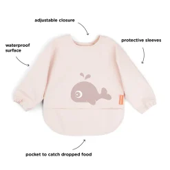 Hagesmæk m/ærmer og lomme - Wally - Pudder