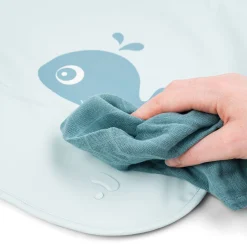 Hagesmæk m/ærmer og lomme - Wally - Blå