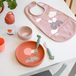 Hagesmæk m/velcro - Happy Clouds - Pudder