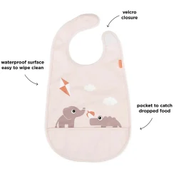 Hagesmæk m/velcro - Playground - Pudder