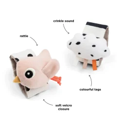 Håndledsranglesæt 2 stk. - Happy clouds - Pudder