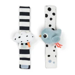 Håndledsranglesæt 2 stk. - Happy clouds - Blå