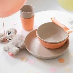 Kiddish mini kop 2 stk. - Croco - Sand/Koral