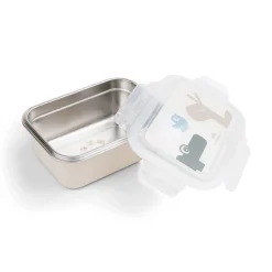 Madkasse i rustfrit stål - Lalee/Croco - Sand