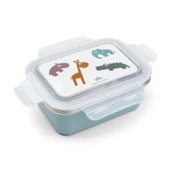 Madkasse i rustfrit stål - Deer friends - Blå