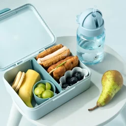 Madkasse m/opdeler Tiny farm Blå