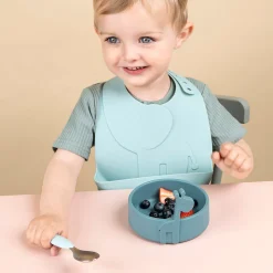 Peekaboo første spisesæt - Deer friends - Blå