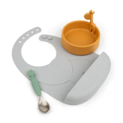 Peekaboo første spisesæt - Deer friends - Farvemix