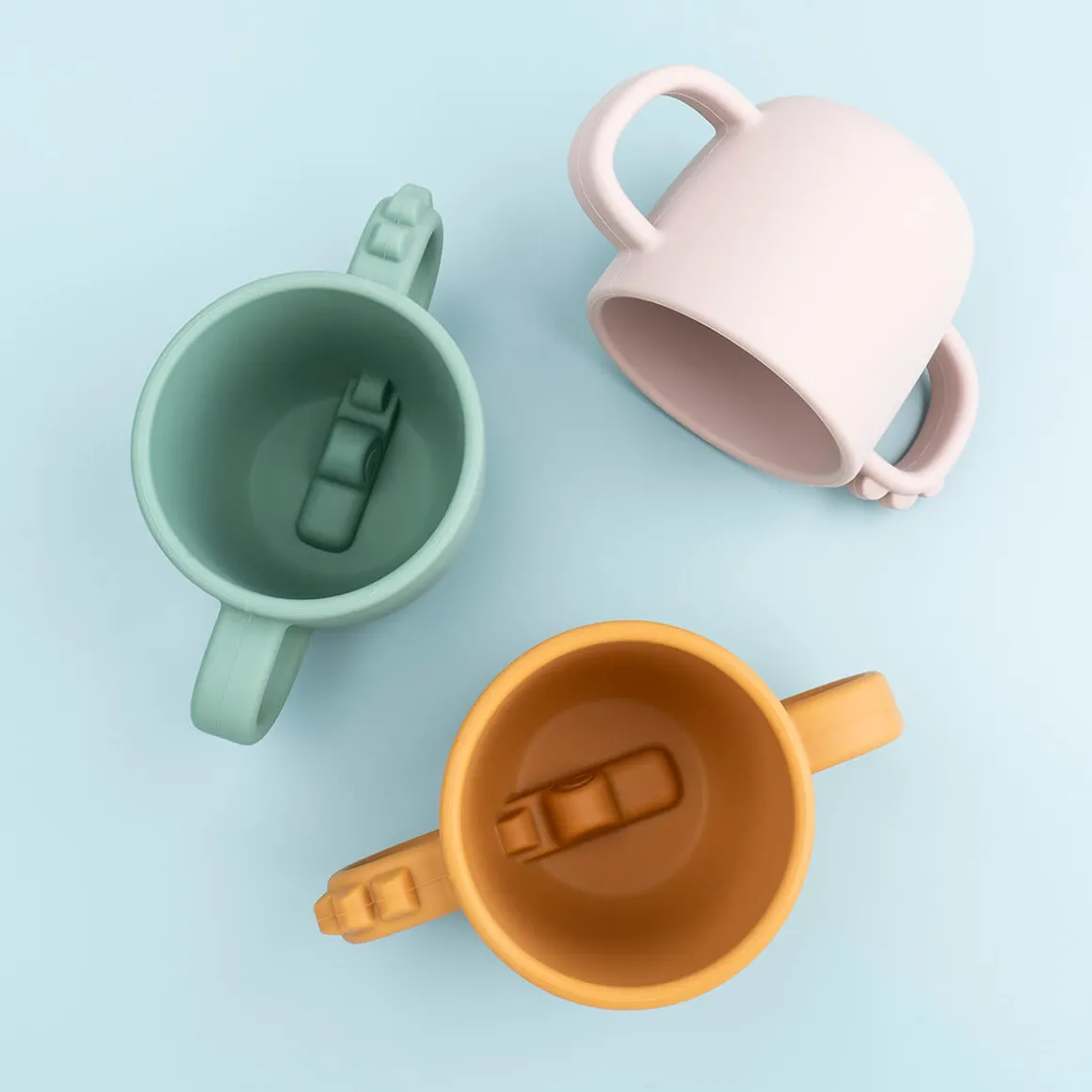 Peekaboo kop med 2 håndtag - Croco - Pudder