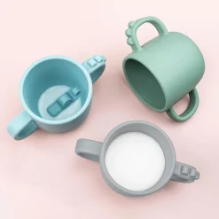 Peekaboo kop med 2 håndtag - Croco - Grå