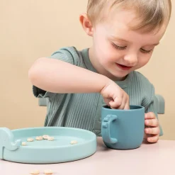 Peekaboo spisesæt - Deer friends - Blå