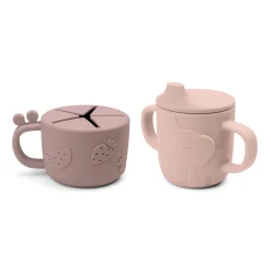 Peekaboo tud/snack kop sæt - Deer friends - Pudder