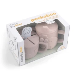 Peekaboo tud/snack kop sæt - Deer friends - Pudder