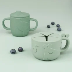 Peekaboo tud/snack kop sæt - Deer friends - Pudder