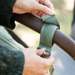 Quiltet barnevognstaske - grøn