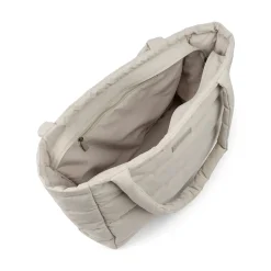 Quiltet pusle tote bag - Sand
