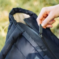 Quiltet pusle tote bag - Sort