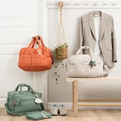 Quiltet pusletaske - Sand