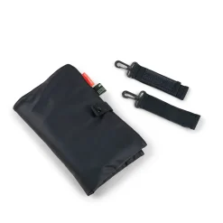 Quiltet pusletaske - Sort