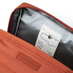 Quiltet termo taske - Croco - Papaya