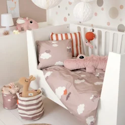 Sengesæt baby - Happy clouds - Pudder