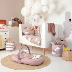 Sengesæt baby - Happy clouds - Pudder