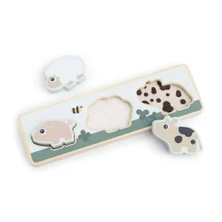 Sensorisk puslespil - Tiny farm - Farvemix